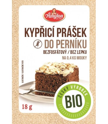 PROSZEK DO PIECZENIA Z PRZYPRAWĄ DO PIERNIKA BEZGLUTENOWY BIO 18 g AMYLON